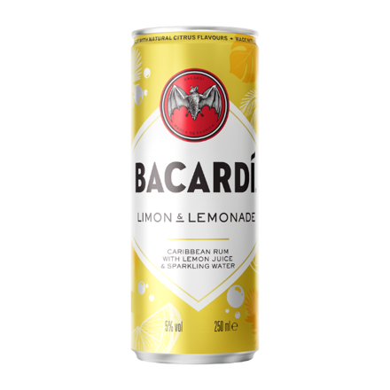 Mynd Bacardi Limon and Lemonade 250 ml